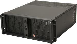 iStarUSA D-400-6-ND Black 1.2mm SECC Zinc-Coated Steel 4U Rackmount Compact Stylish Chassis