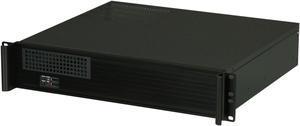 iStarUSA D-213-MATX Black Aluminum / Steel 2U Rackmount microATX Server Chassis - OEM