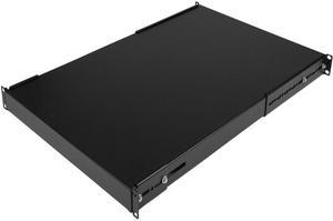StarTech.com ADJSHELFHD 1U Adjustable Mounting Depth Rack Mount Shelf - Heavy Duty Fixed Server Rack Cabinet Shelf - 175 lbs / 80 kg - Fixed Rack Shelf