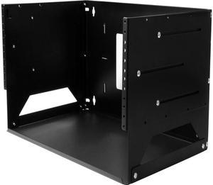 StarTech.com 4U Wall-Mount Server Rack with Built-in Shelf - Solid Steel - Adjustable Depth 12in to 18in