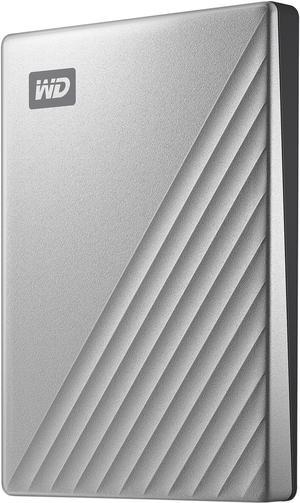 WD 2TB Silver My Passport Ultra Portable Storage External Hard Drive USB-C for PC/Windows (WDBC3C0020BSL-WESN)
