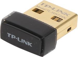 TP-LINK TL-WN725N Nano Wireless N150 Adapter, 150Mbps, IEEE 802.11b/g/n, WEP, WPA / WPA2, Plug & Play in Windows 10 (32 bit & 64 bit)