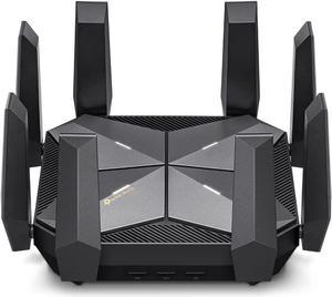 TP-Link Archer AXE300 Quad-Band AXE16000 WiFi 6E Router - Dual 10Gb Ports Wireless Internet Router, Gaming Router, Supports VPN Client, 2.5G WAN/LAN Port, 4 x Gigabit LAN Ports
