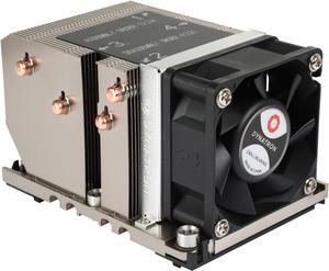 Dynatron B5 Intel Socket FCLGA3647 Narrow ILM 60x60x25mm PWM Fan, Aluminum Heatsink with Heatpipe embedded for 2U Server up to CPU power 205 Watts CPU Cooler