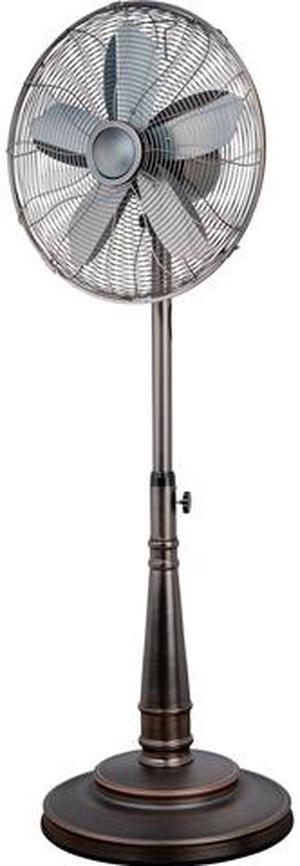Optimus 16 Inch Retro Oscillating Stand Fan with Oil Rubbed Bronze Finish F6218