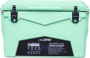 Xspec 60 Quart Roto Molded High Performance Ice Chest Outdoor Cooler, Seafoam