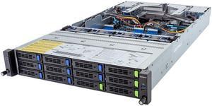 Gigabyte R283-Z90 rev. AAD2 2U Rack Server Barebone - AMD EPYC 9004, Dual CPU, 3x M.2, 24x DIMM Slots, 12+4 Gen4 NVMe/SATA/SAS Bays