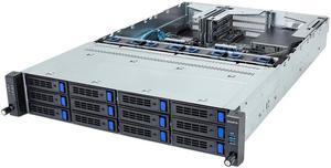 Gigabyte R263-S33 rev. AAF1 2U Rack Server Barebone - 4th/5th Gen Intel xeon Scalable - 3x Gen5 GPUs, 1x Gen3 M.2 Slots, 12 SATA/SAS Bays