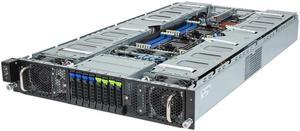 Gigabyte G293-S42 Rev. AAP1 2U Rack Server - 5th/4th Gen Intel Xeon Scalable, Dual CPU,  4+4 2.5 Gen5 NVME/SATA/SAS Slots, 8x PCIe Gen5 GPUs