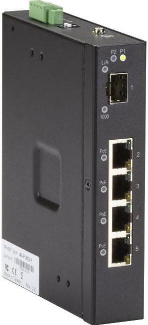BLACK BOX LIE401A GIGABIT ETHERNET (1000-MBPS) EXTREME TEMPERATURE POE SWITCH - (4) 10/100/1000-MB