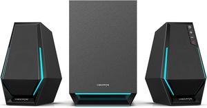 Edifier G1500 MAX 2.1 Computer Speakers System, Hecate Gaming Speakers with Subwoofer, RGB, Bluetooth 5.3, USB, Type-C, 3.5mm AUX Input, Black