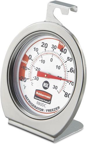 Rubbermaid Commercial Refrigerator/Freezer Monitoring Thermometer -20°F to 80°F R80DC