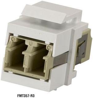 Black Box FMT357-R3 Lc Keystone Snap Fitting White White