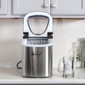 Deco Gear Rapid Electric Party Ice Maker - Compact Top Load 26 Lbs. Per Day Capacity - Great For Hosting Never Run Out Of Ice Again (Stainless Steel)