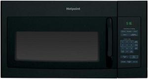hotpoint rvm5160dhbb 1.6 cu. ft. overtherange microwave oven black , 16.5
