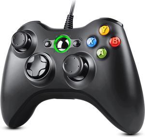 Bailink PC Controller, Updated Xbox 360 Controller, Wired Controller Compatible with Microsoft Xbox 360 & Slim/PC Windows 10/8/7, Gamepad Joystick, Improved Dual Vibration and Ergonomic Design - Black