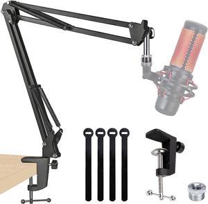 QuadCast Boom Arm Mic Stand, Adjustable Suspension Boom Scissor Arm Stand for HyperX QuadCast, QuadCast S  RGB USB Condenser Microphone by SUNMON