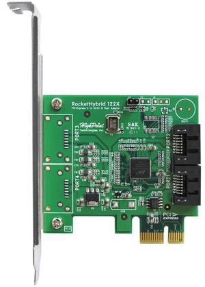 Highpoint rockethybrid 1220, PCI-EXPRESS 2.0 dual-port SATA 6Gb/s Host Adapter