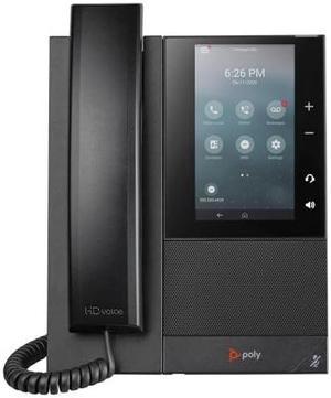Poly CCX 505 IP Phone - Corded - Corded/Cordless - Wi-Fi - Desktop - Black
